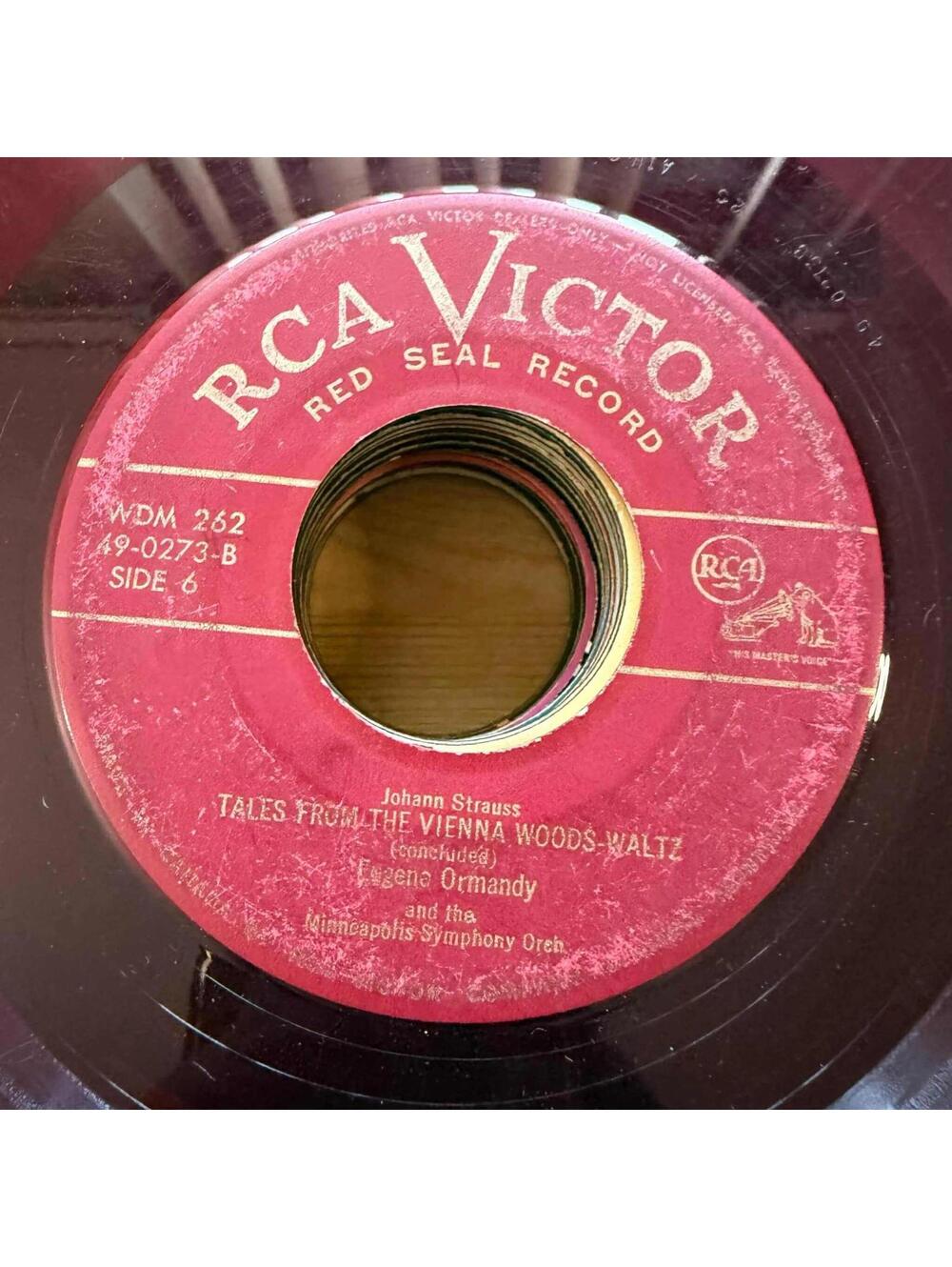 Johann Strauss - Tales From The Vienna Woods Waltz Vintage 45rpm GOOD R51